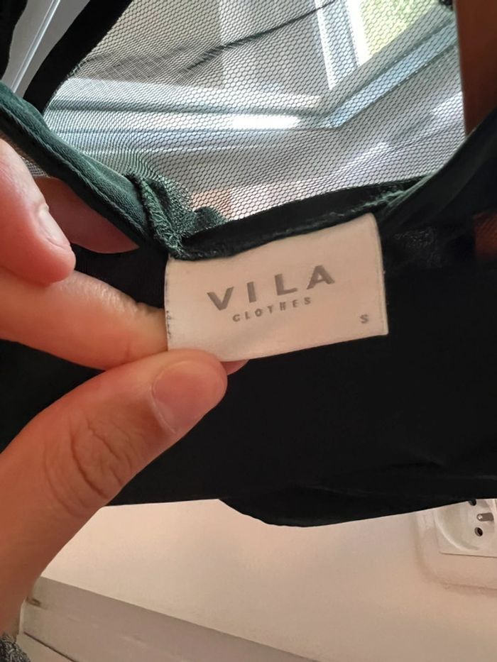 TEE shirt vert femme taille S marque villa - photo numéro 4
