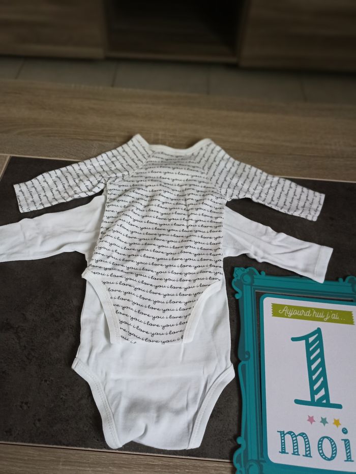 Lots de 2 bodys manches longues mixte - photo numéro 4