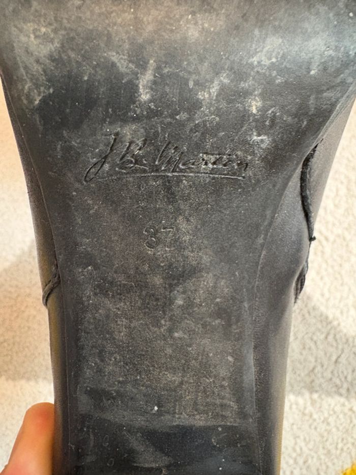Bottines en cuir noir JB Martin Taille 37 - photo numéro 5