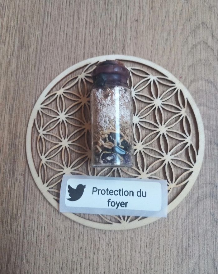 Fiole spell jar protection du foyer - photo numéro 2