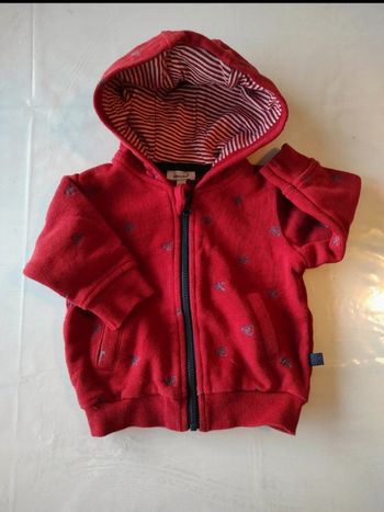 Veste sweat avec fermeture