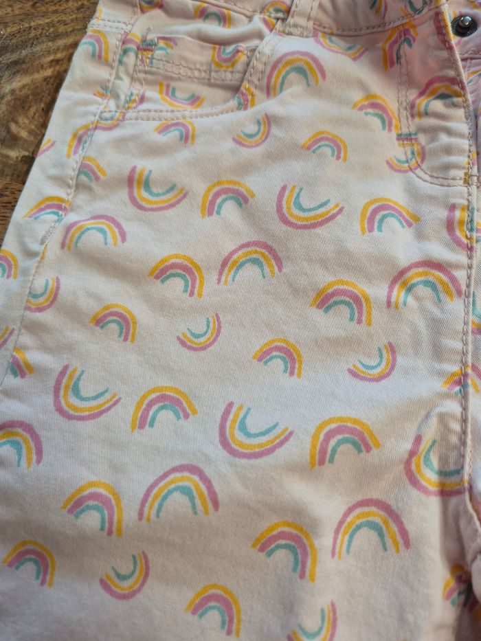 Pantalon 36mois 92cm rose arc en ciel - photo numéro 3