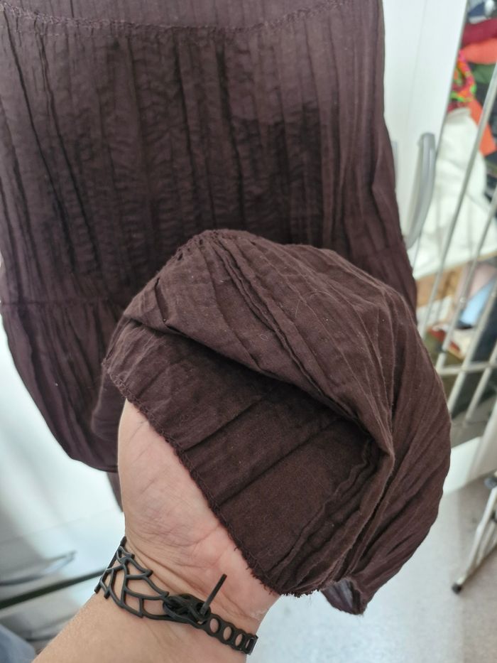 Jolie jupe longue évasée taille élastique - photo numéro 5