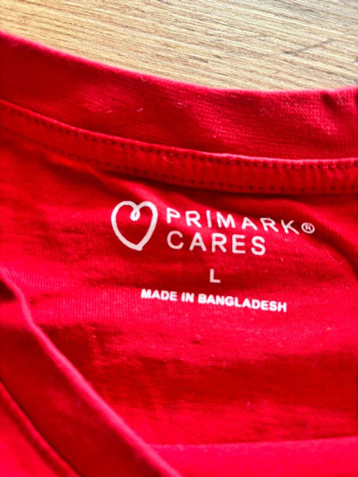 T-shirt rouge Primark homme taille L - photo numéro 2