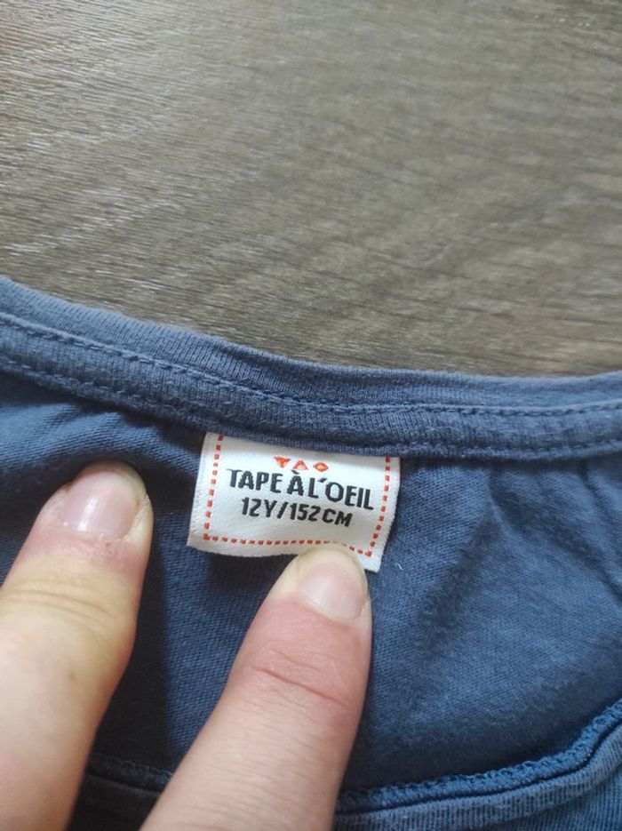 Tee-shirt manches courtes fille 12 ans - photo numéro 3