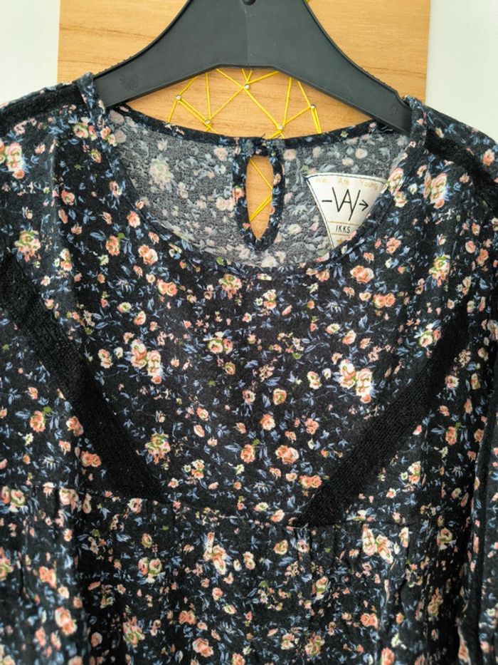 Blouse tunique IKKS fleurs - photo numéro 3