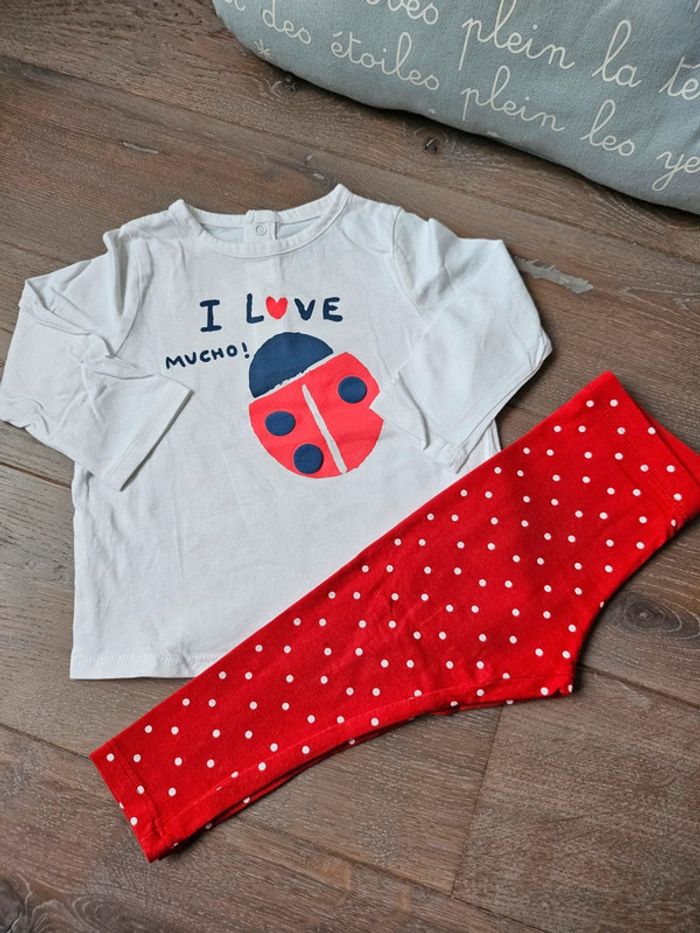 Ensemble fille 12 mois