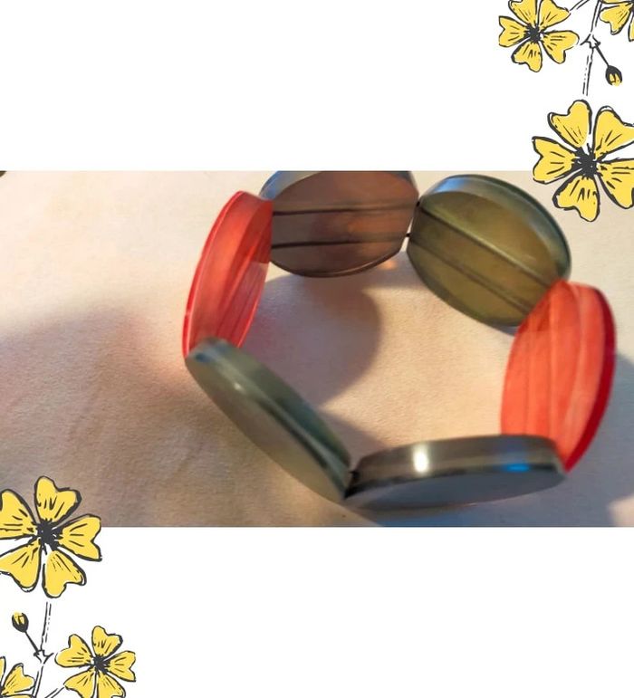 Bracelet nacre multicolore - Élastique - Collection Terres d’Ailleurs - photo numéro 4