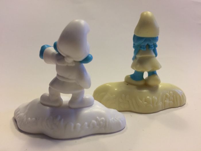 Figurine x2 lot Les Schtroumpfs - 2017 - photo numéro 2