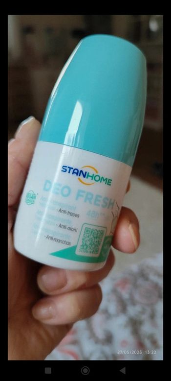 Stanhome Vegan Déodorant Fresh Anti-traces 48h 50 ml