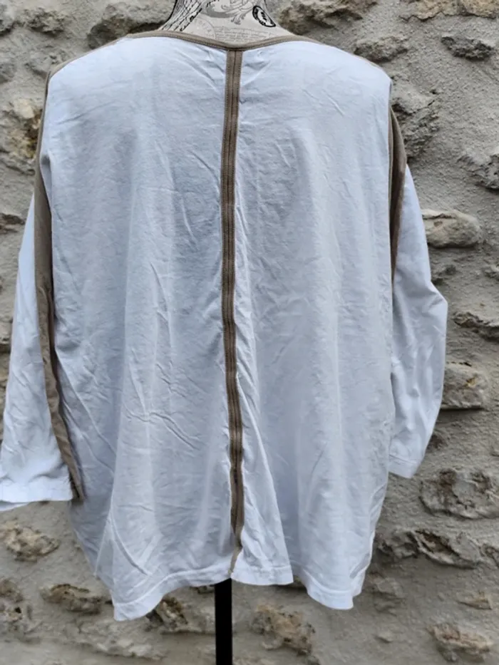 T-shirt blanc femme venca - photo numéro 4