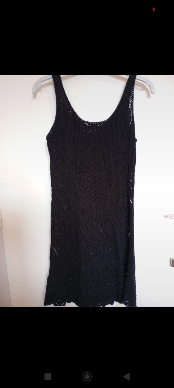 Robe H&M noire à crochet - photo numéro 4