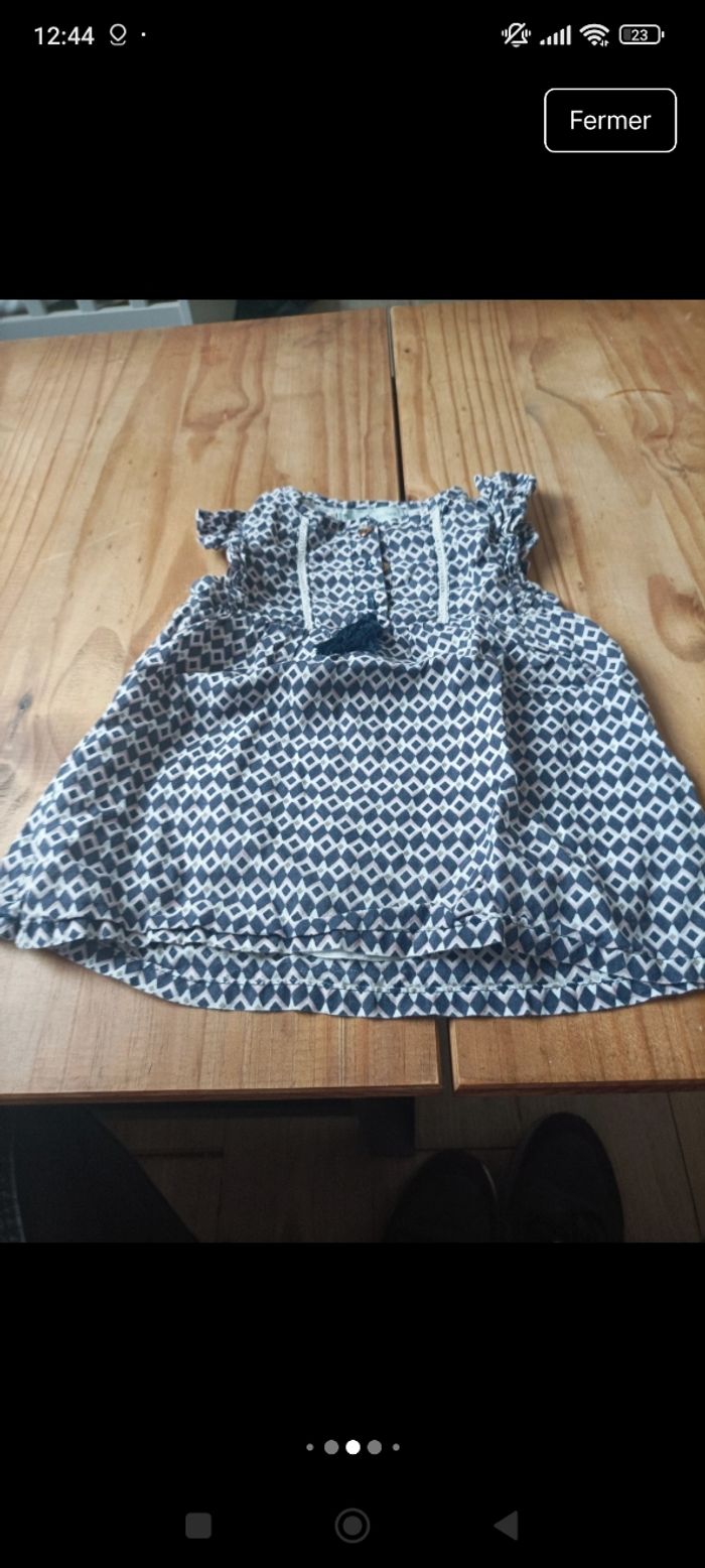 Robe salopette est combi short bébé fille - photo numéro 6