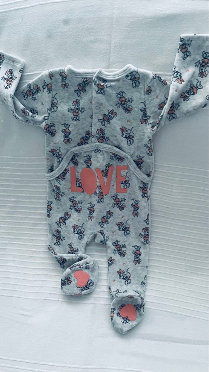 Pyjama gris Minnie 6 mois - photo numéro 2