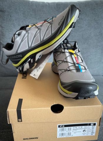 Salomon XT-6 alloy-black - dark citron