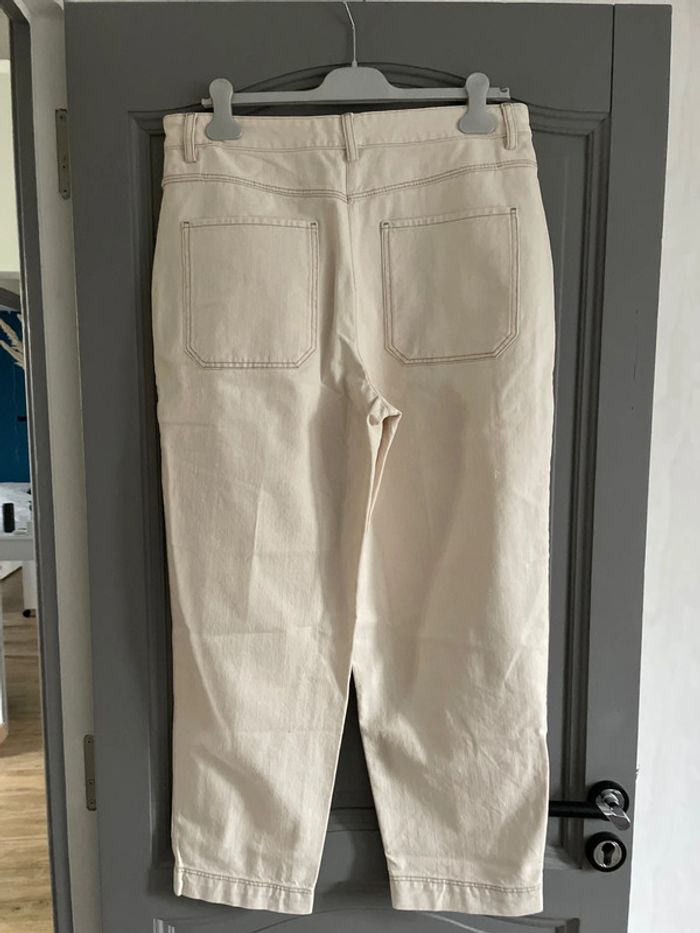 Jean crème Massimo Dutti neuf taille 42 - photo numéro 4