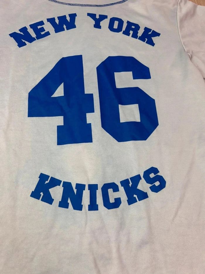 Maillot type Jersey baseball Adidas Originals X NBA New York Knicks #46 - photo numéro 5