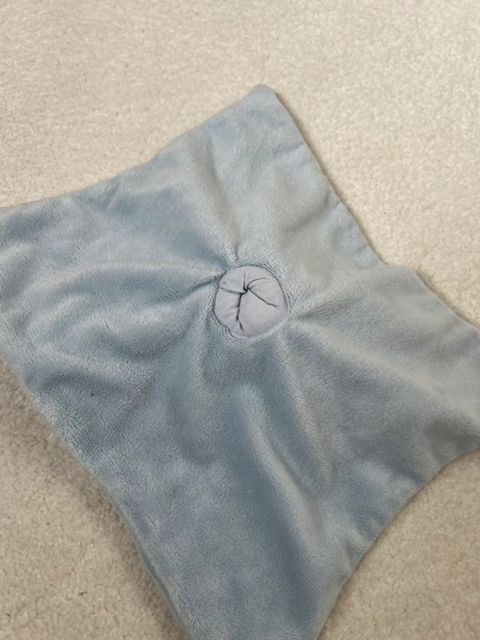 Doudou plat bleu et blanc chien Kimbaloo - photo numéro 3