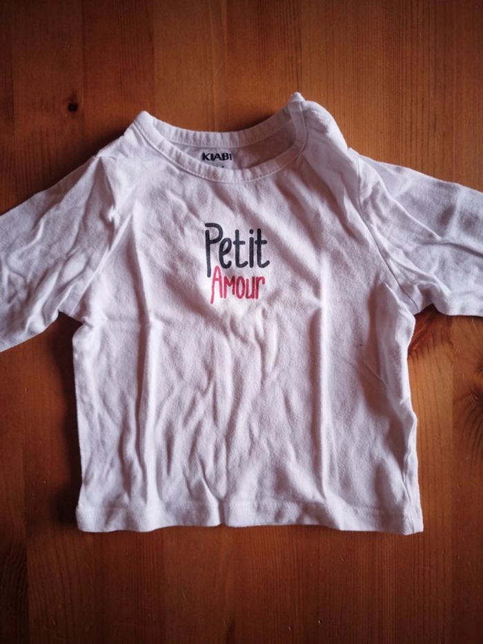 Lot de 3 tee-shirts manches longues taille 3 mois - photo numéro 2