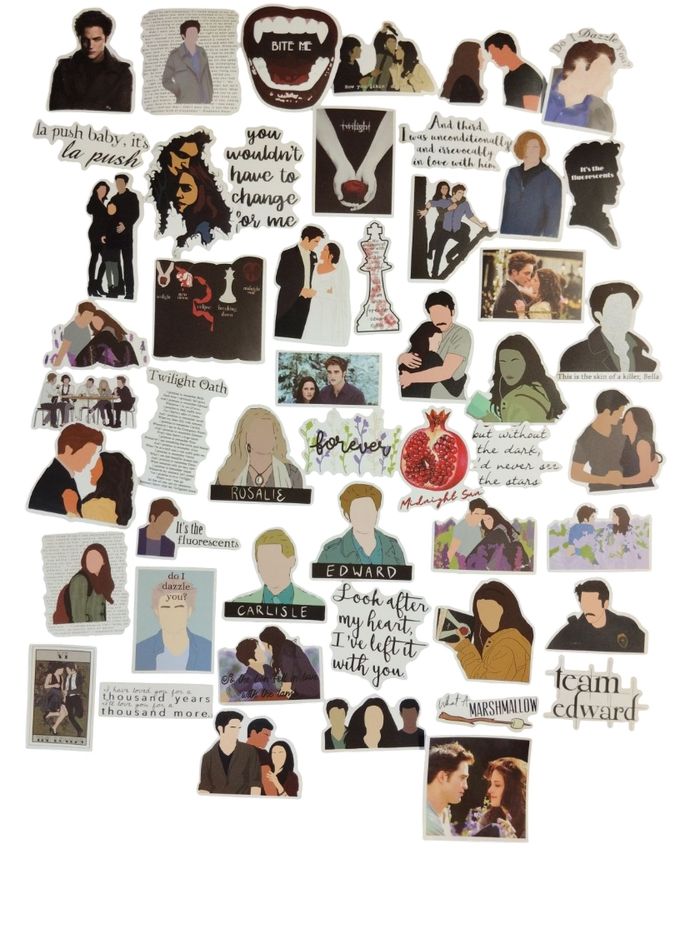 Set 50 stickers autocollants Twilight