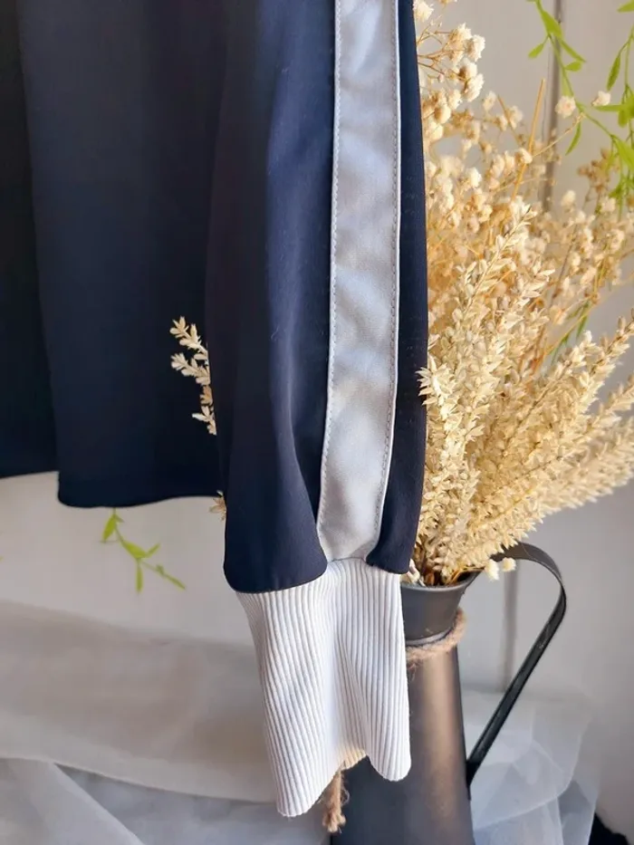 Blouse manches longue Zara – S – Marine – État : Excellent - photo numéro 3