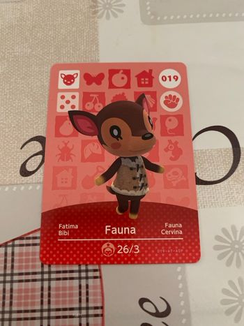 Carte amiibo animal crossing fauna 019