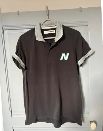 Polo New Balance M gris