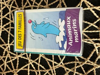 PETIT JEU DE Cartes Jeu Des 7 Familles Animaux Marins