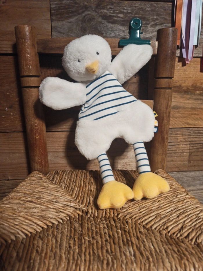 Doudou canard tape à l'oeil tbe - photo numéro 2