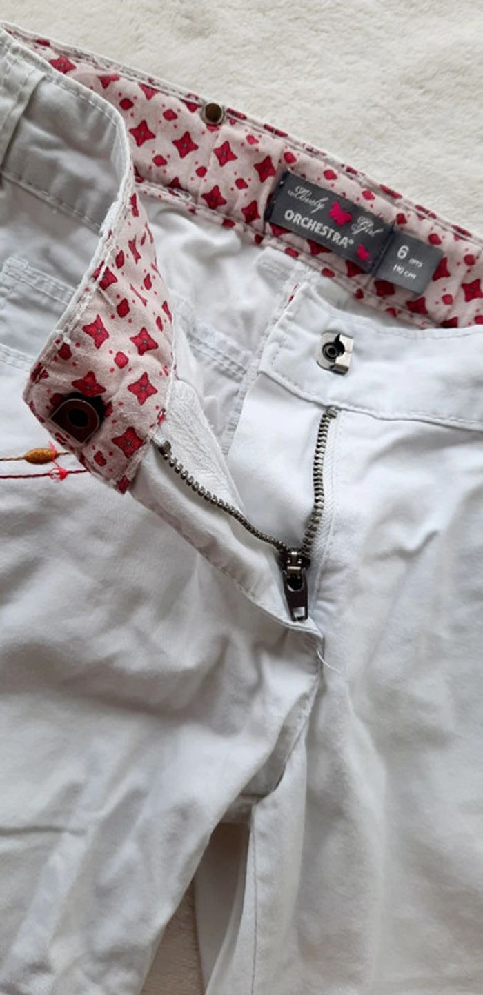 Pantacourt blanc 6 ans - photo numéro 5