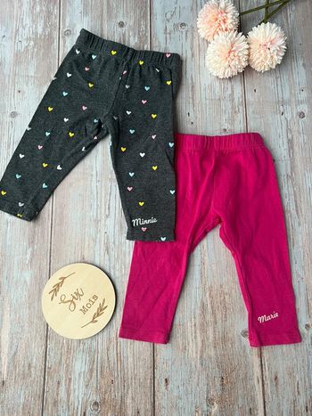 Lot 2 leggings Disney baby 6 mois