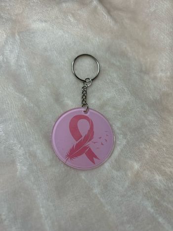 Porte clé octobre rose