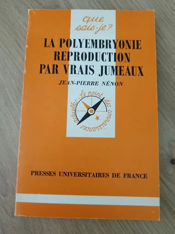 Jean-Pierre Nénon 🍀 La polyembryonie reproduction par vrais jumeaux