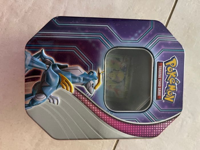 Tin dialga kyogre pokebox lot carte Pokémon