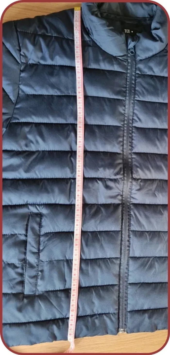 Doudoune bleue TeX Homme Taille L - photo numéro 3