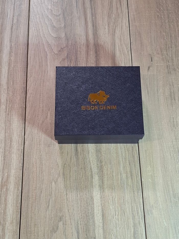 Ceinture Bison cuir véritable couleur café - photo numéro 4