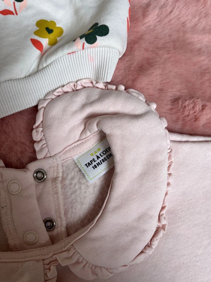 2 sweats bébé fille 18 mois - photo numéro 8