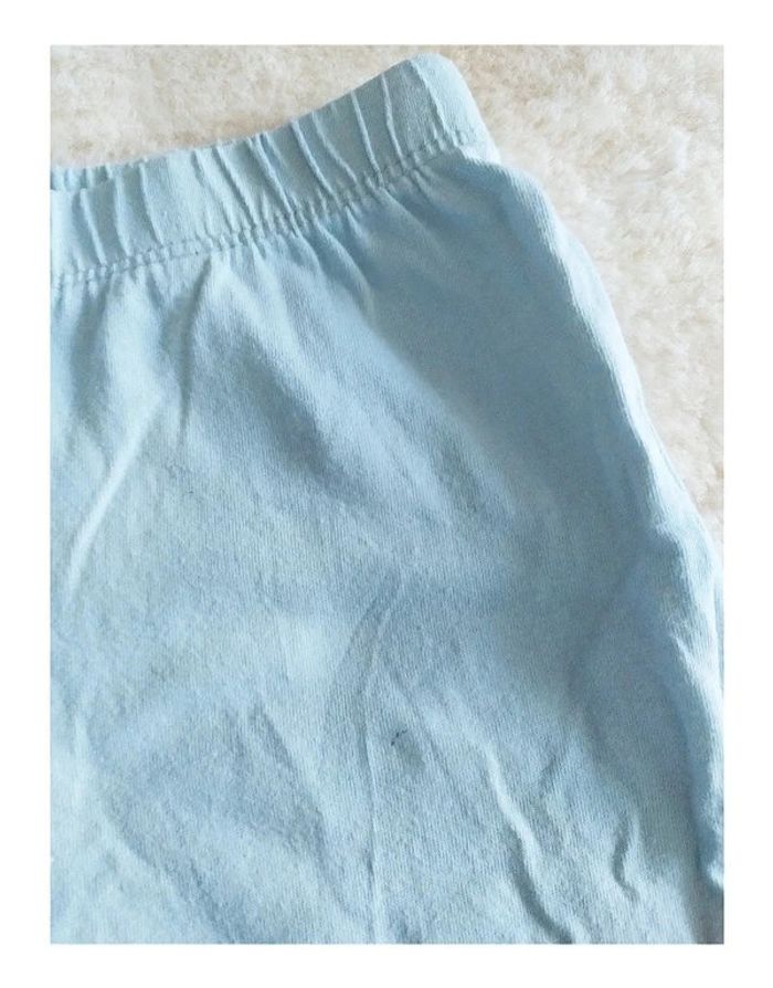 Pantalon de jogging ou bas de pyjama en coton bleu clair 2-3 ans - photo numéro 3