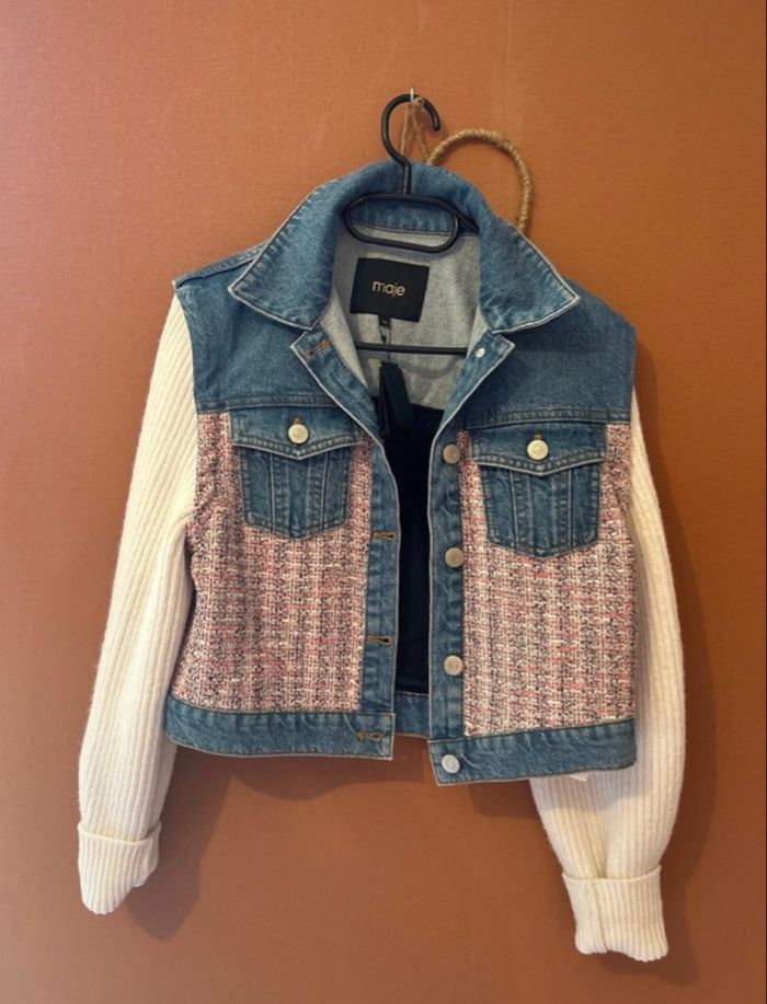 Blouson maje bi matière