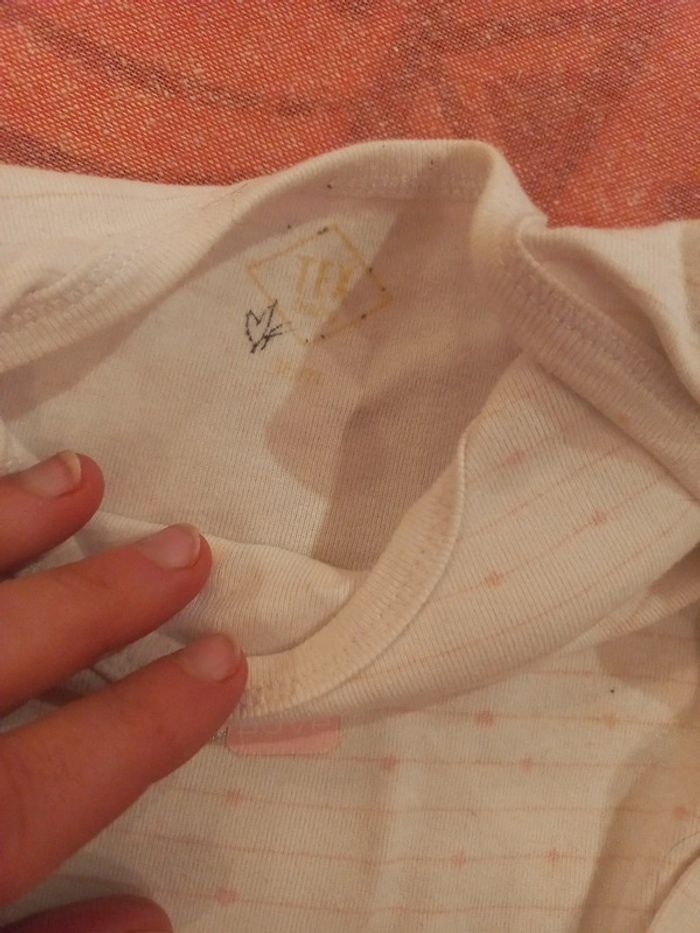 Body coton Made with love rayures rose pale 36 mois - photo numéro 4