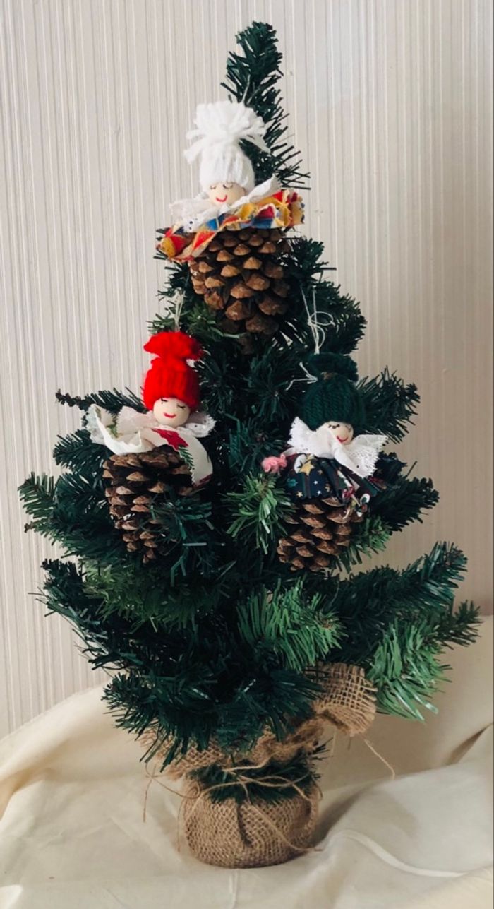 lot de 3 pommes de pin pour sapin