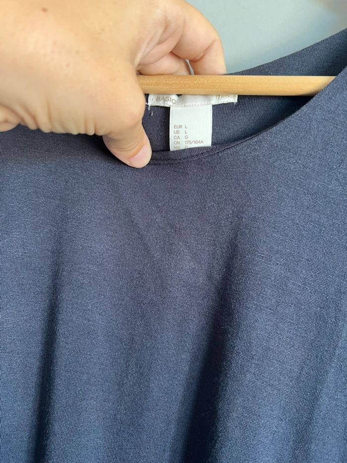 Robe bleu marine H&M taille L - photo numéro 3