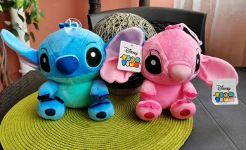 Lot de 2 peluches Disney / Stitch & Angel - Tsum-Tsum