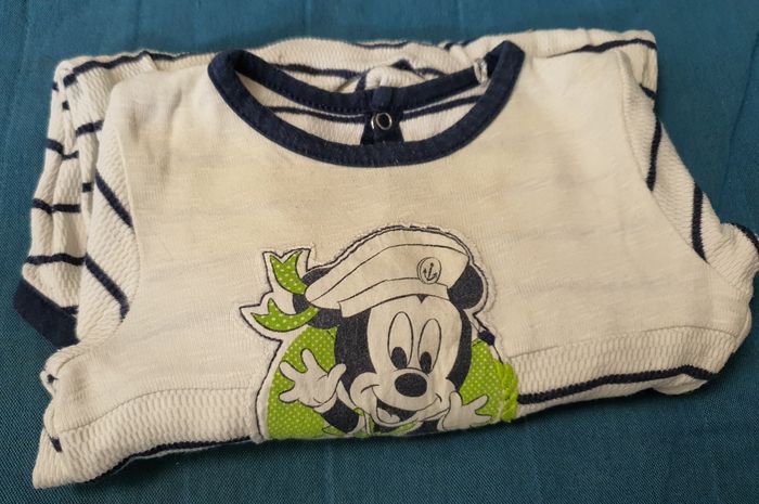 Pyjama 1 pièce 9 mois été  Mickey - photo numéro 6