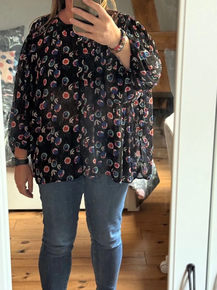 Superbe blouse fluide en voile ample Monoprix 🌸 40 42 44 - photo numéro 10