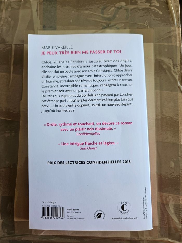 Je peux très bien passer de toi Marie vareille - photo numéro 2