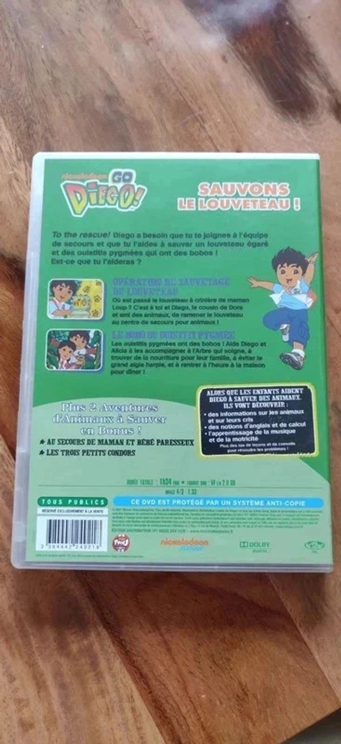 Dvd - Go Diego - Sauvons le louveteau ! - photo numéro 2