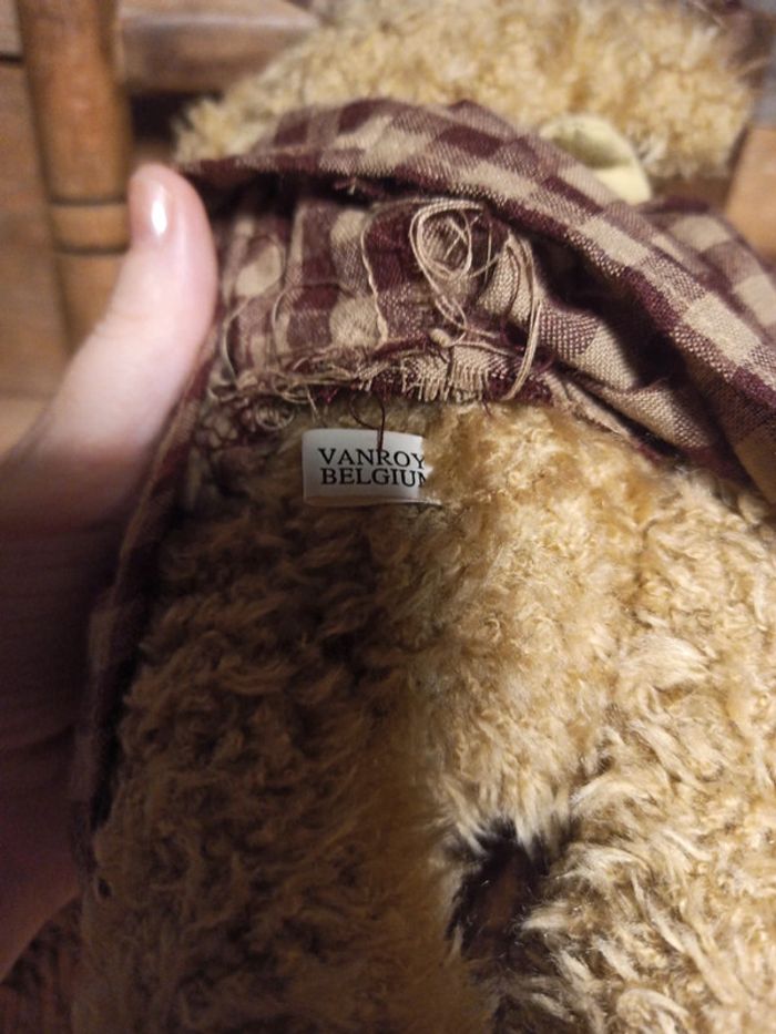 peluche ours Vanroy Belgium tbe - photo numéro 7