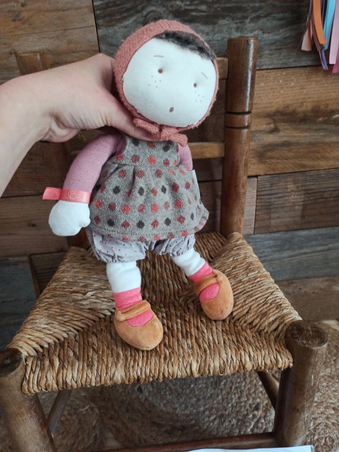 Peluche poupée les coquettes Moulin roty tbe - photo numéro 6