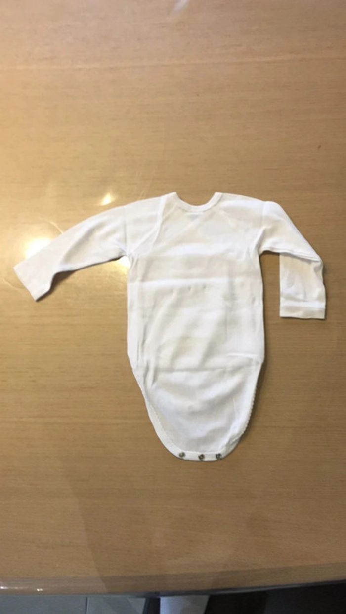 Body Absorba blanc 6 mois fille manches longues - photo numéro 2